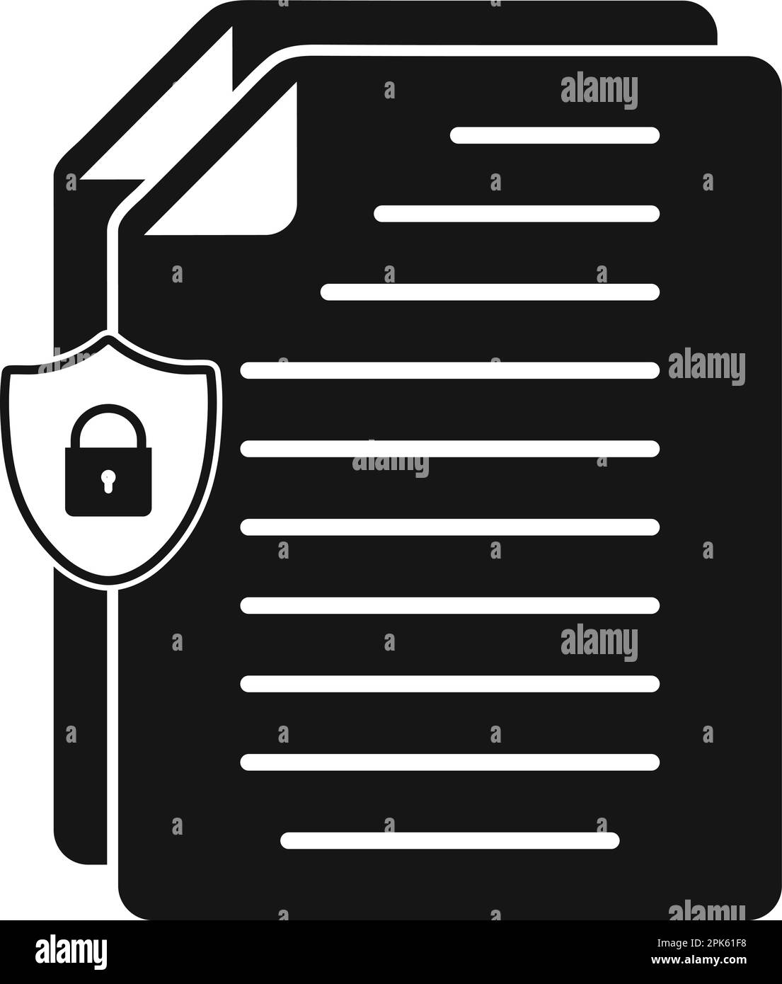 Icona protezione dati. EPS vettoriale stile piatto. Illustrazione Vettoriale