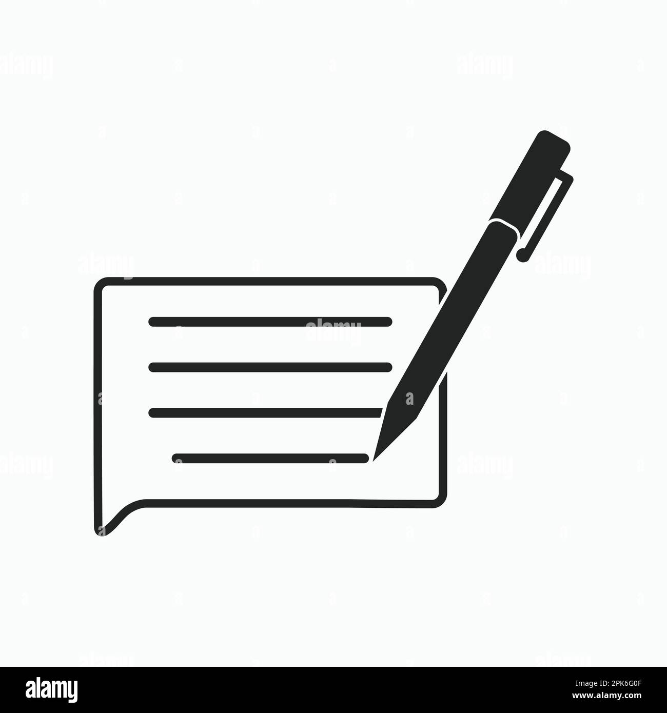 Icona feedback. Vettore di stile piatto EPS.l Illustrazione Vettoriale