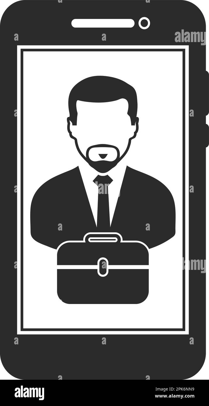 Icona M Commerce. EPS vettoriale stile piatto. Illustrazione Vettoriale