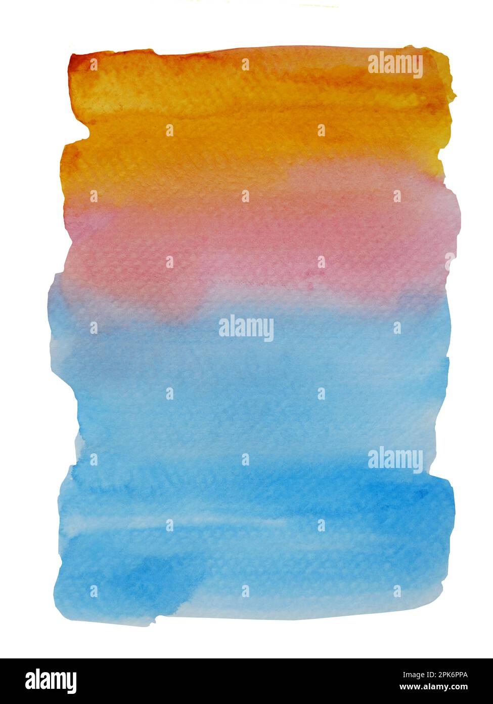 Brillante con coloratissime pennellate di acquerello e spray su carta, fondo astratto e texture disegnate a mano blu con rosso con giallo con gamma Foto Stock