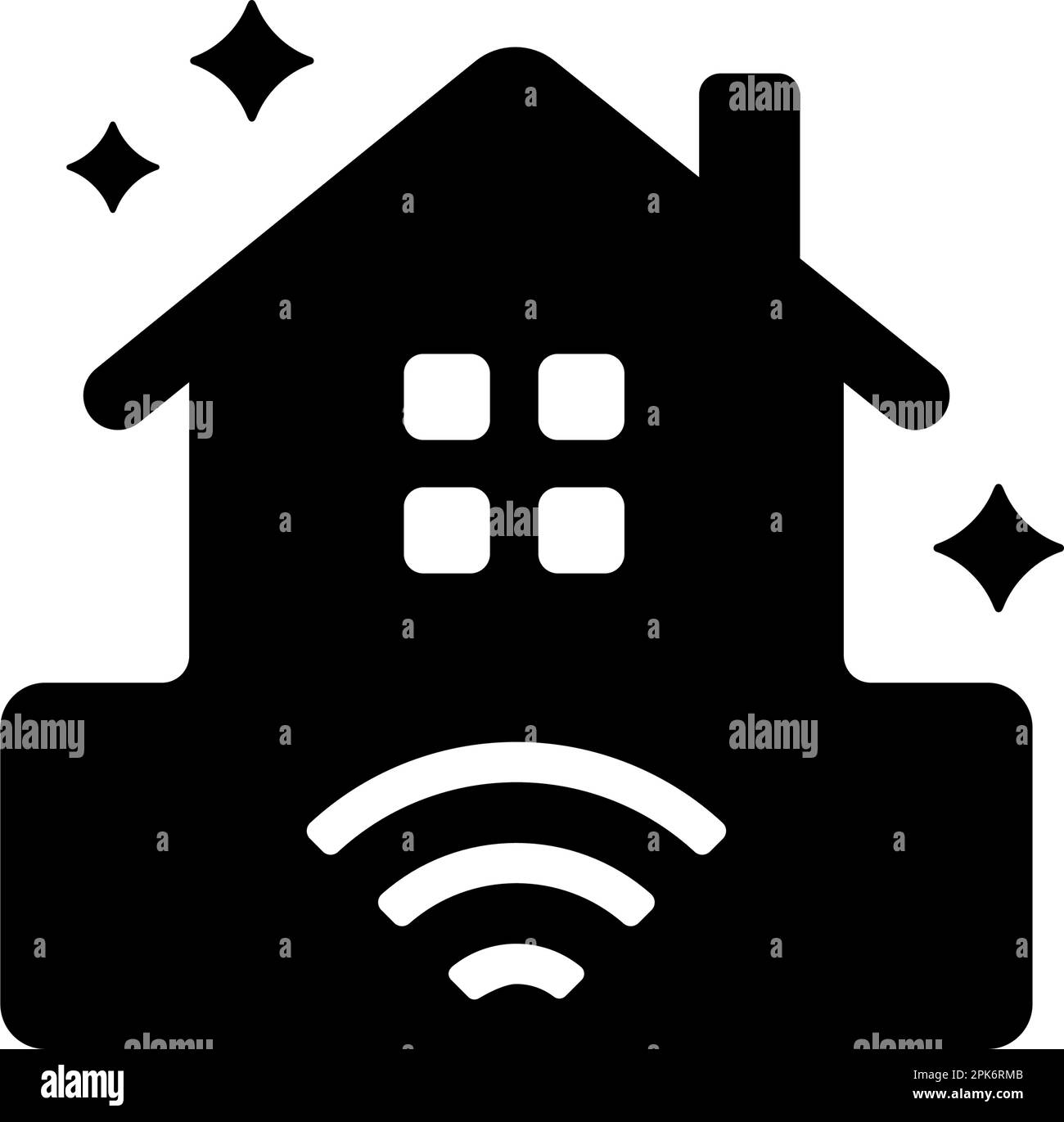 Immagine dell'icona del vettore della casa resistente al terremoto Illustrazione Vettoriale