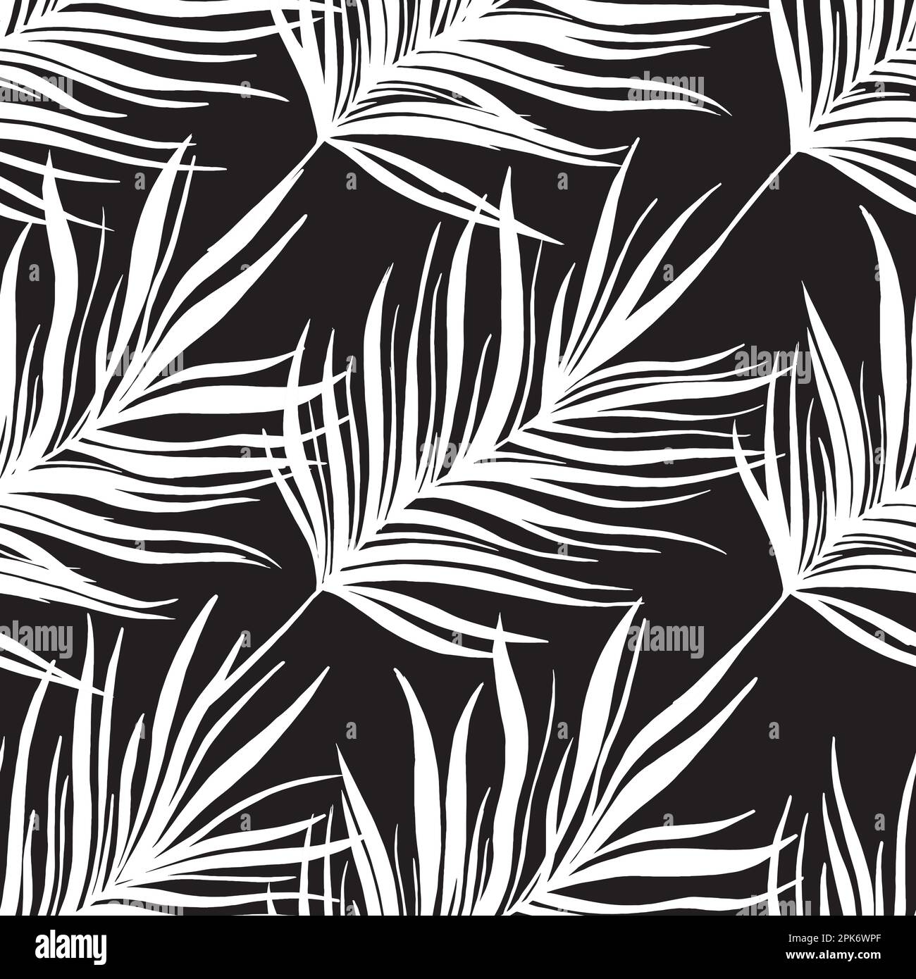 Astratto giungla foglie modello senza giunture. Sfondo dell'illustrazione vettoriale Illustrazione Vettoriale