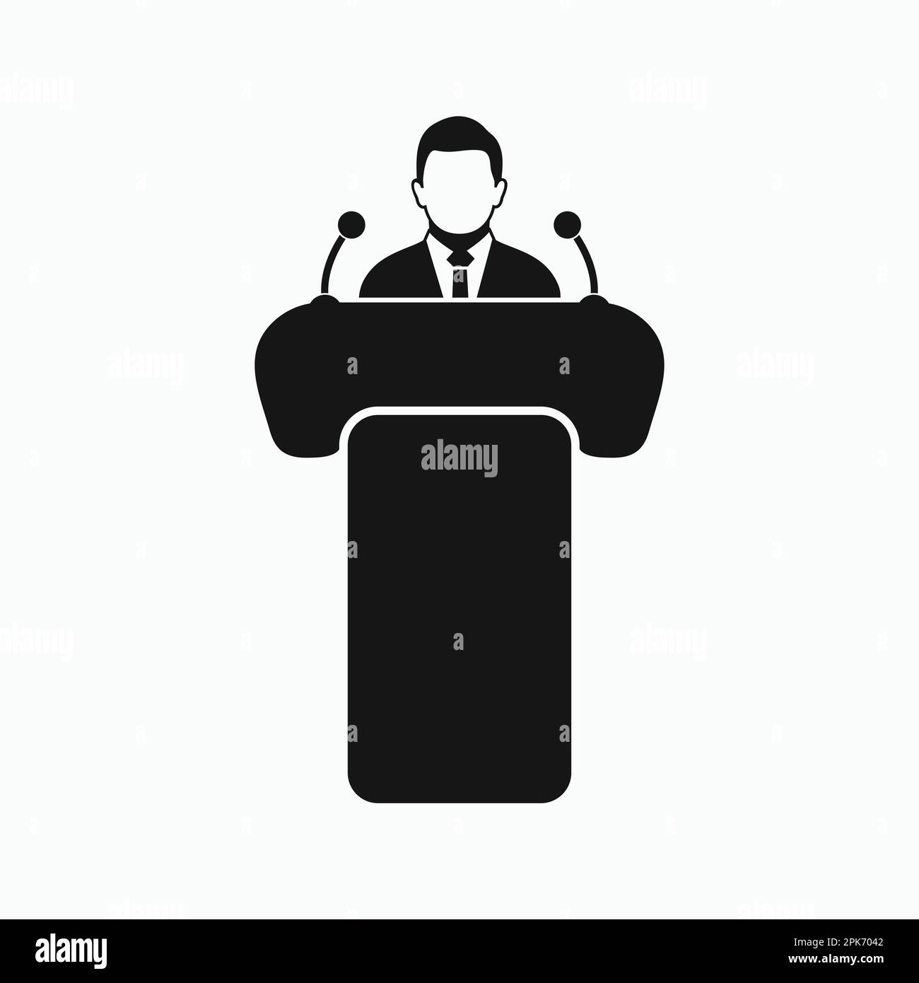 Icona altoparlante. EPS vettoriale stile piatto. Illustrazione Vettoriale