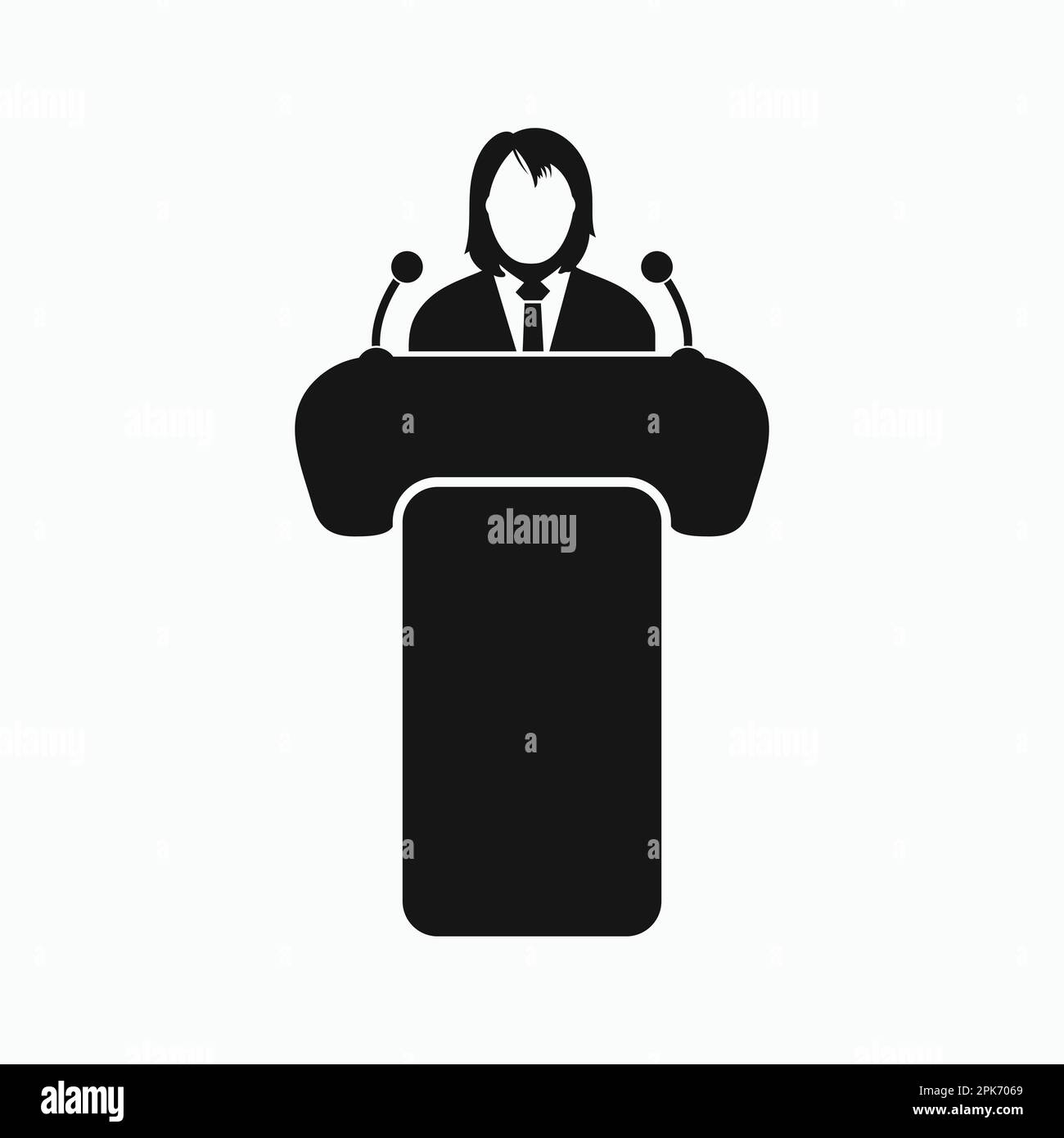 Icona altoparlante. EPS vettoriale stile piatto. Illustrazione Vettoriale