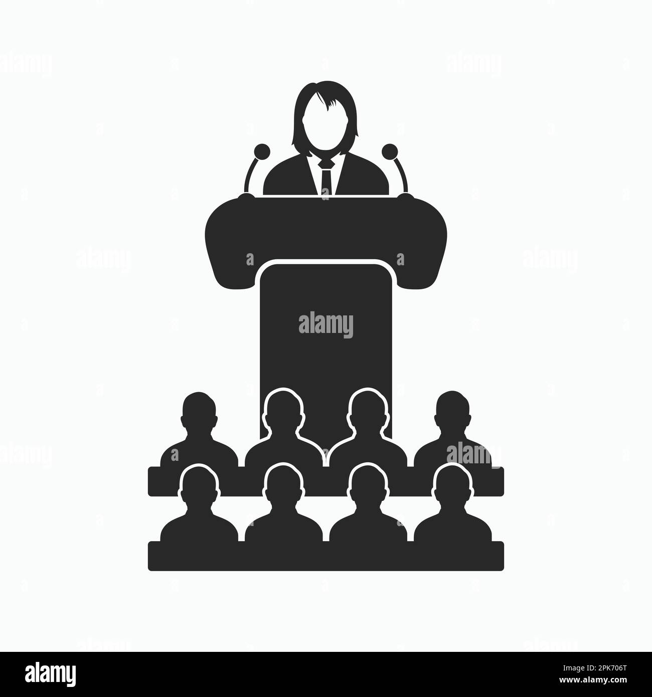 Icona altoparlante. EPS vettoriale stile piatto. Illustrazione Vettoriale