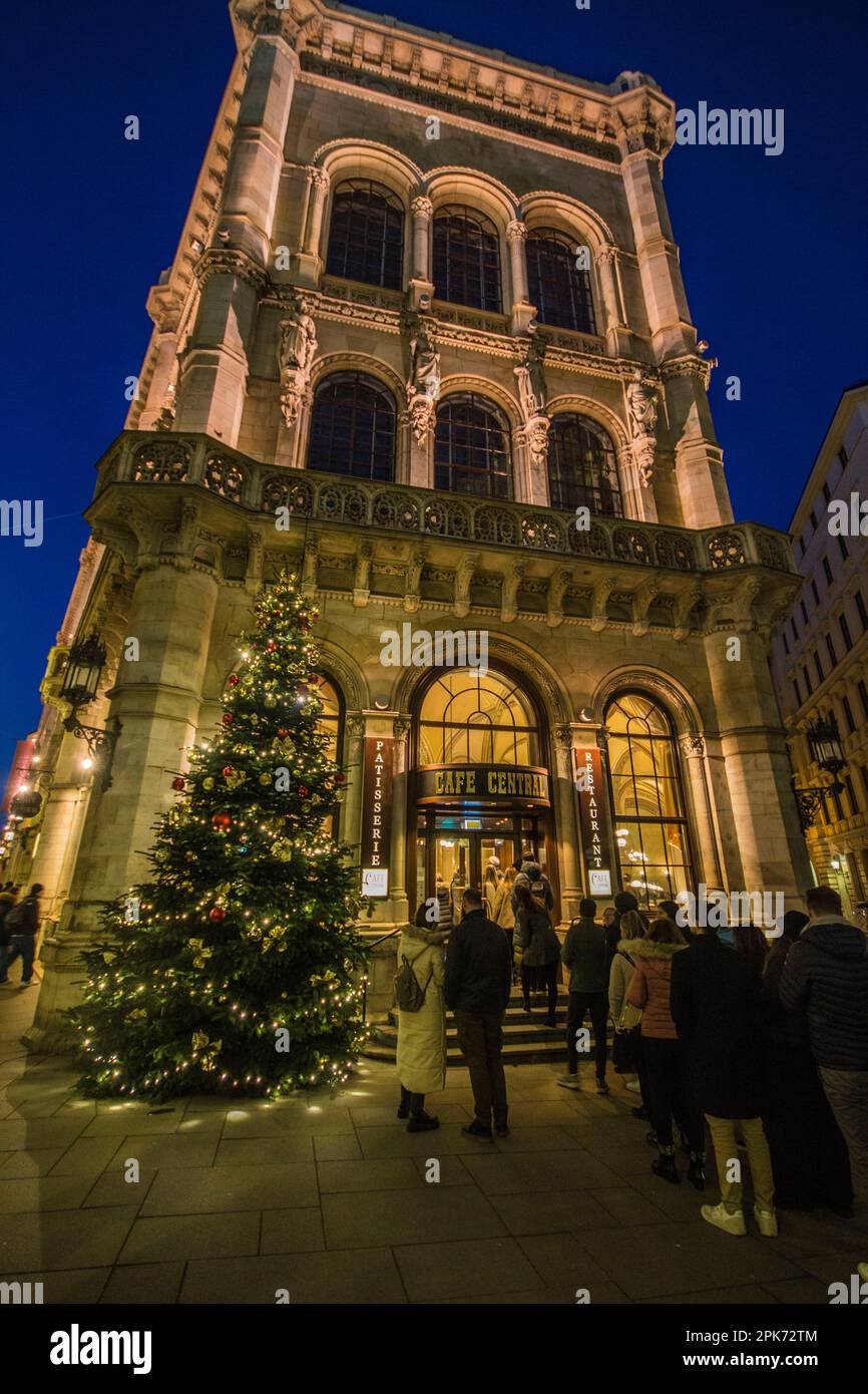 Cafe Centrale a Vienna, in Austria Foto Stock