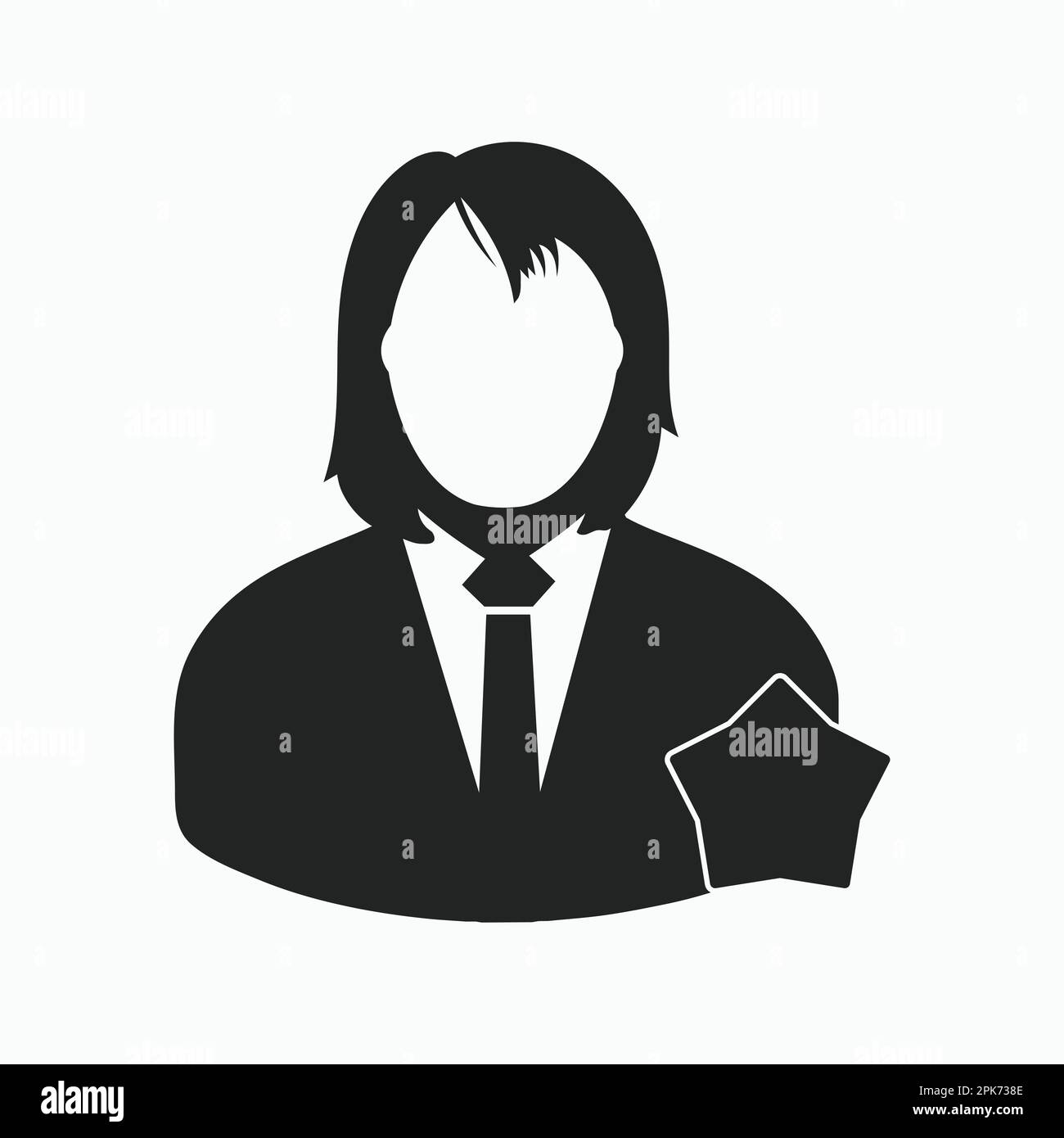 Icona del cliente apprezzato. EPS vettoriale stile piatto. Illustrazione Vettoriale