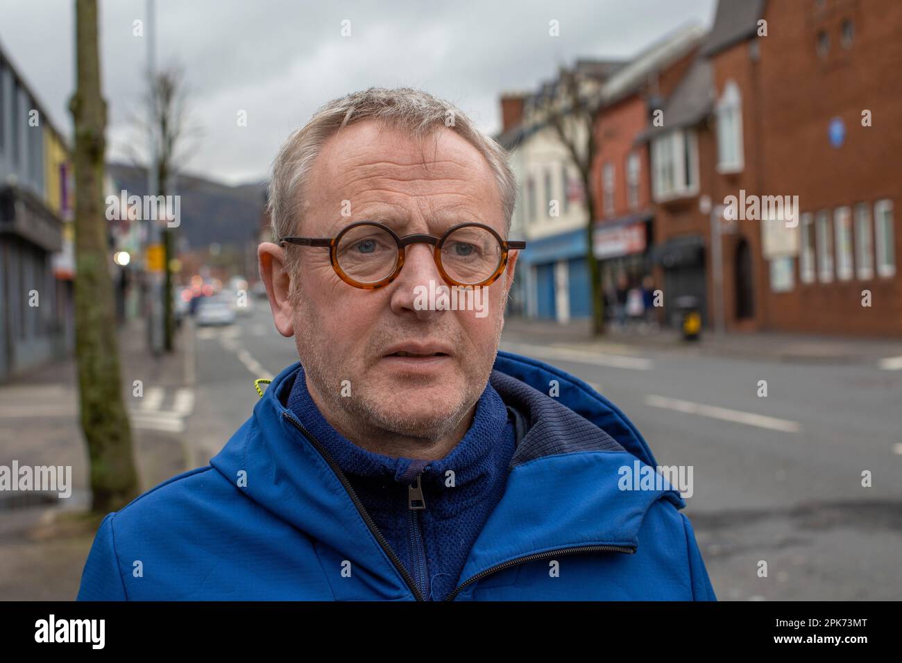 Alan McBride, coordinatore del Wave Trauma Centre di Belfast, Irlanda del Nord. Foto Stock