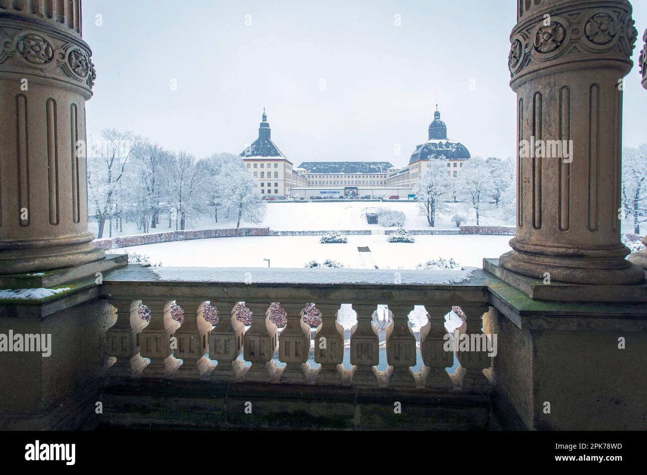 Schloss Friedenstein castello, Gotha, Turingia, Germania, Europa Foto Stock