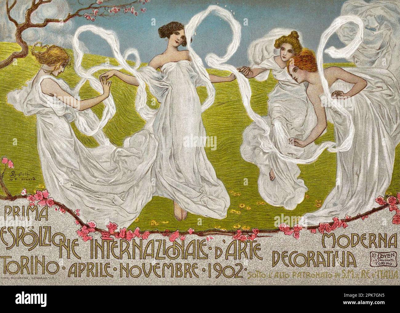 Leonardo bistolfi: Prima esposizione Internazionale d’Arte decorativa moderna, Torino - 1902 Foto Stock