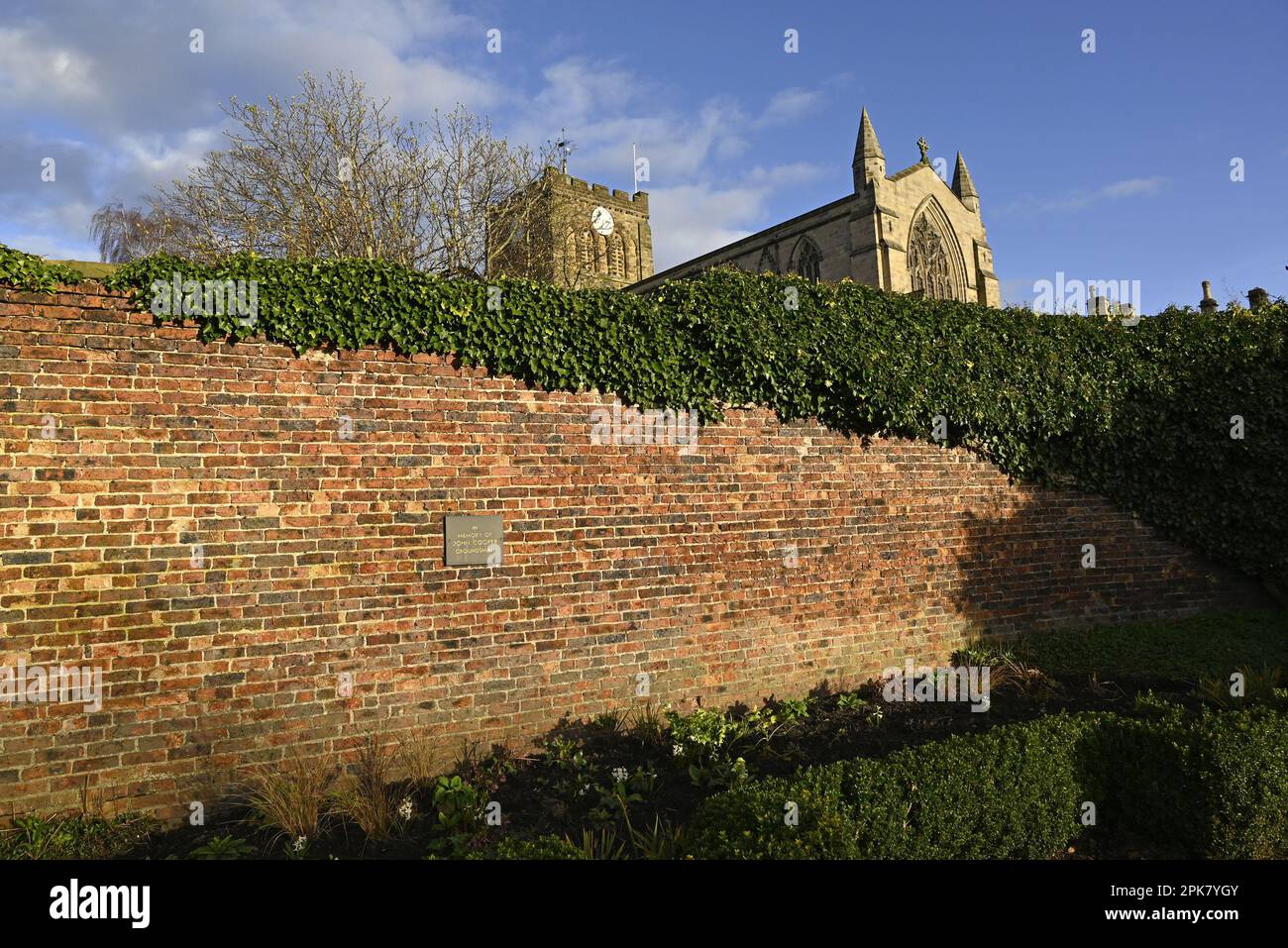 Hexham, Northumberland, Inghilterra, Regno Unito. Abbazia di Hexham (Chiesa del Priorato Agostiniano di Sant'Andrea - c1170-1250 - Normanno) Foto Stock