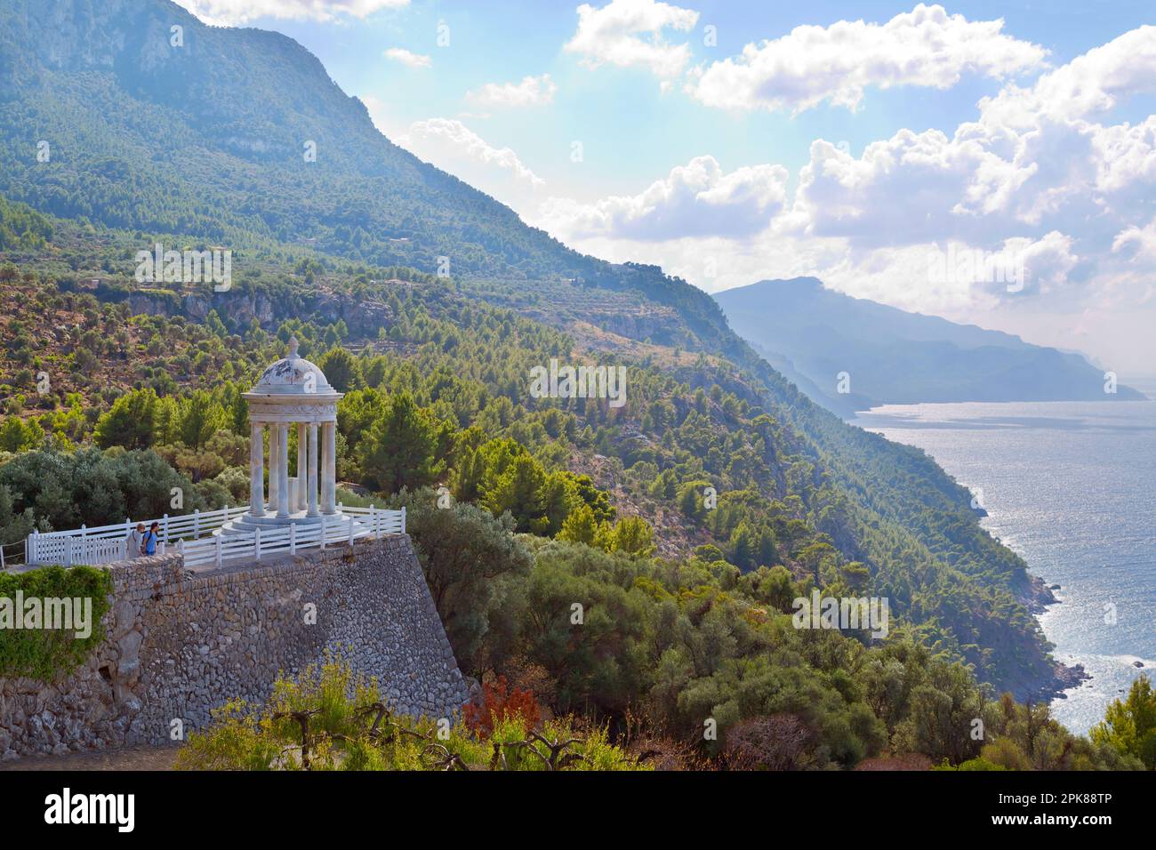 Son Marroig – tenuta di campagna e monastero sulla costa occidentale di Maiorca, Isole Baleari, Spagna Foto Stock