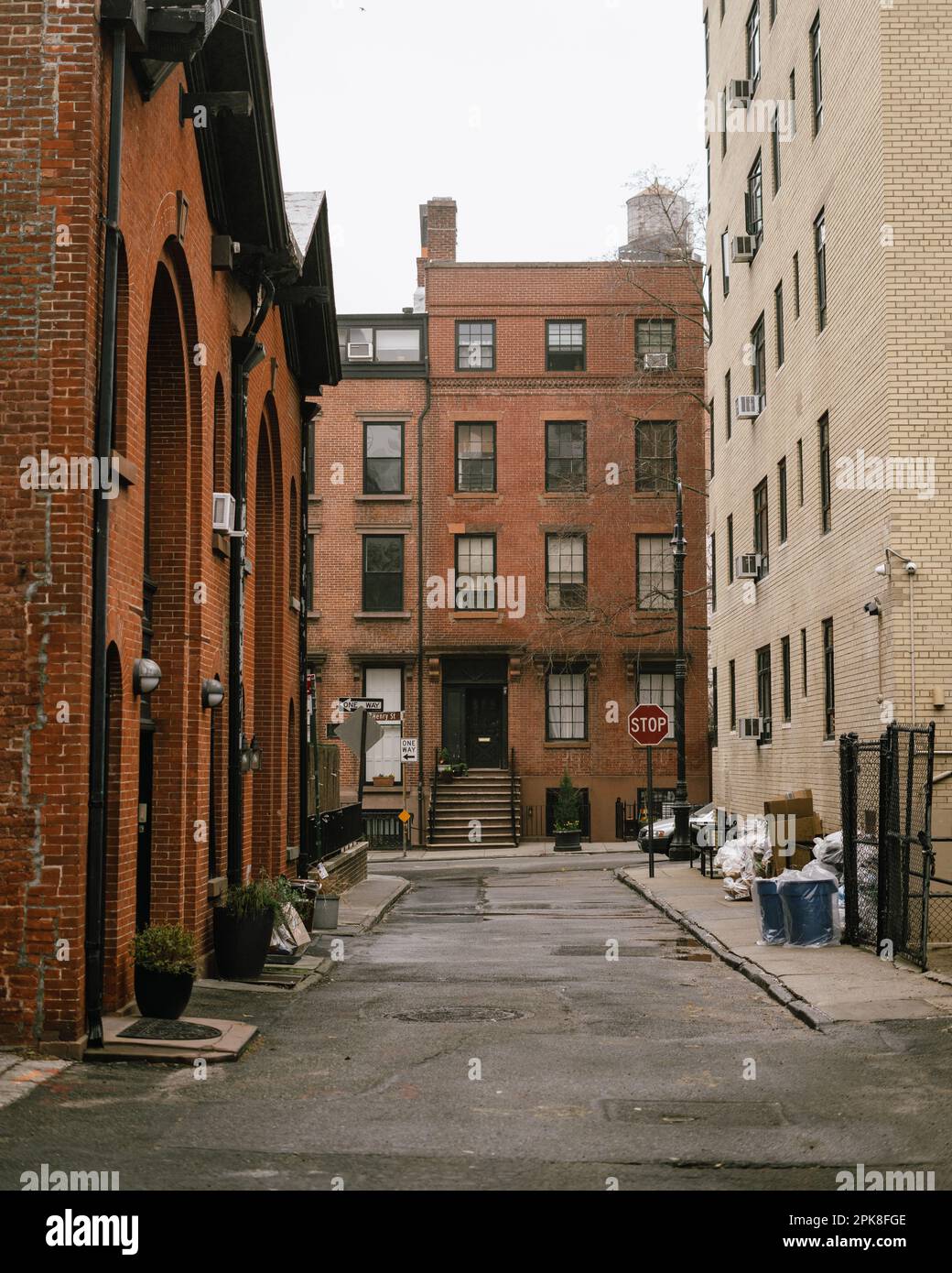 Case a Brooklyn Heights, Brooklyn, New York Foto Stock