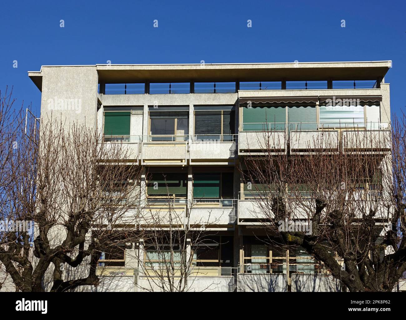 La razionalista Casa Giuliani Frigerio (1939-40) dell'architetto Giuseppe Terragni, Como Foto Stock