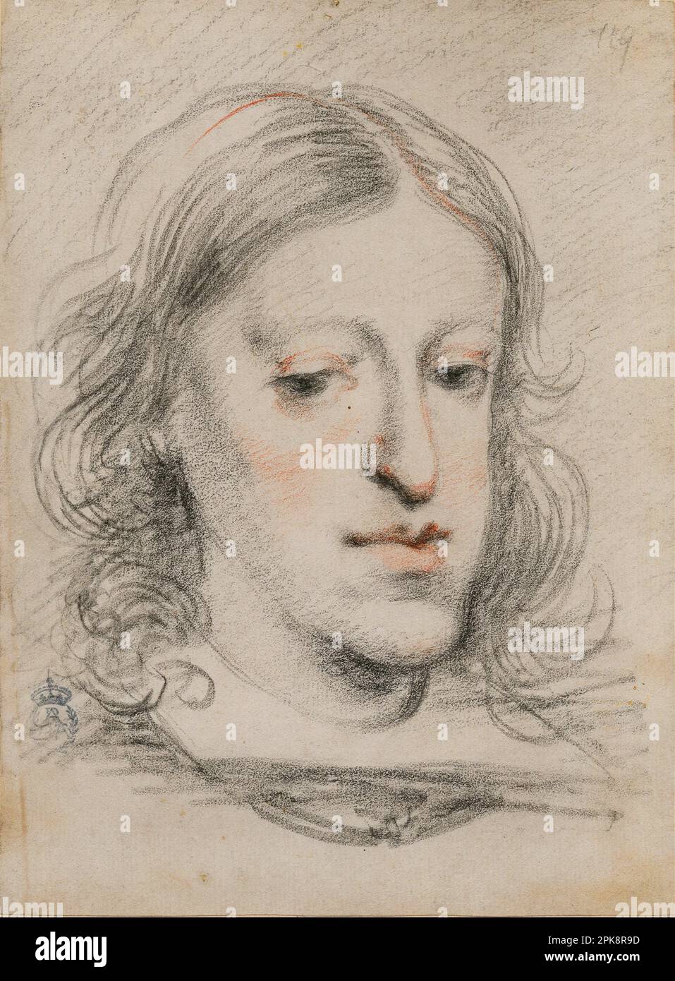 Retrato de Carlos II 1685 di Juan Carreno de Miranda Foto Stock