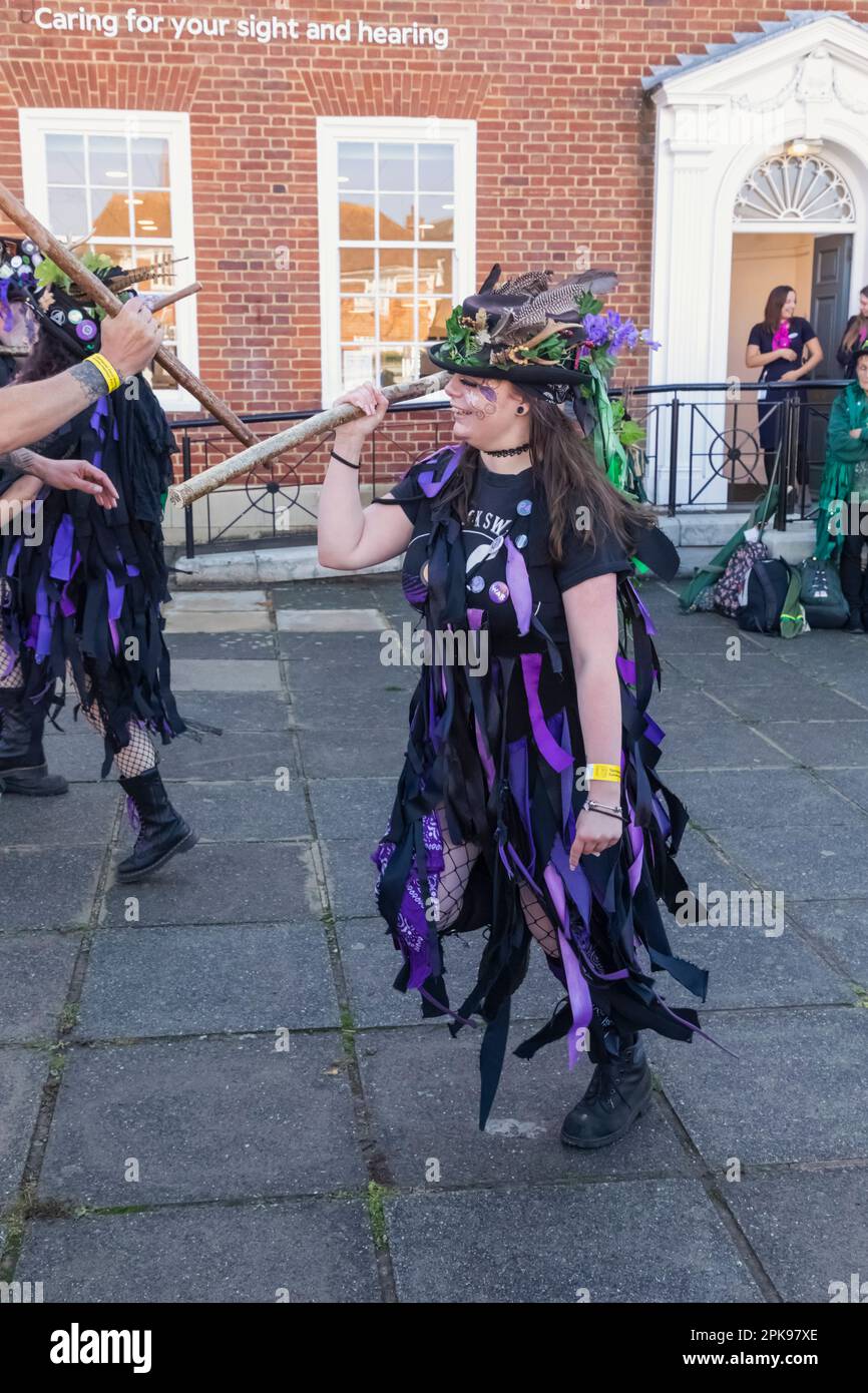 Inghilterra, Kent, Tenterden, Tenterden Annual Folk Festival, Morris ballerini Foto Stock