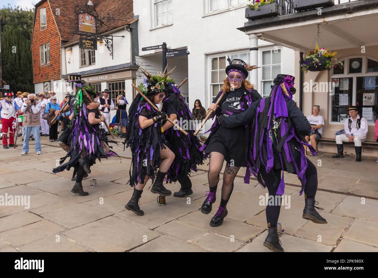 Inghilterra, Kent, Tenterden, Tenterden Annual Folk Festival, Morris ballerini Foto Stock