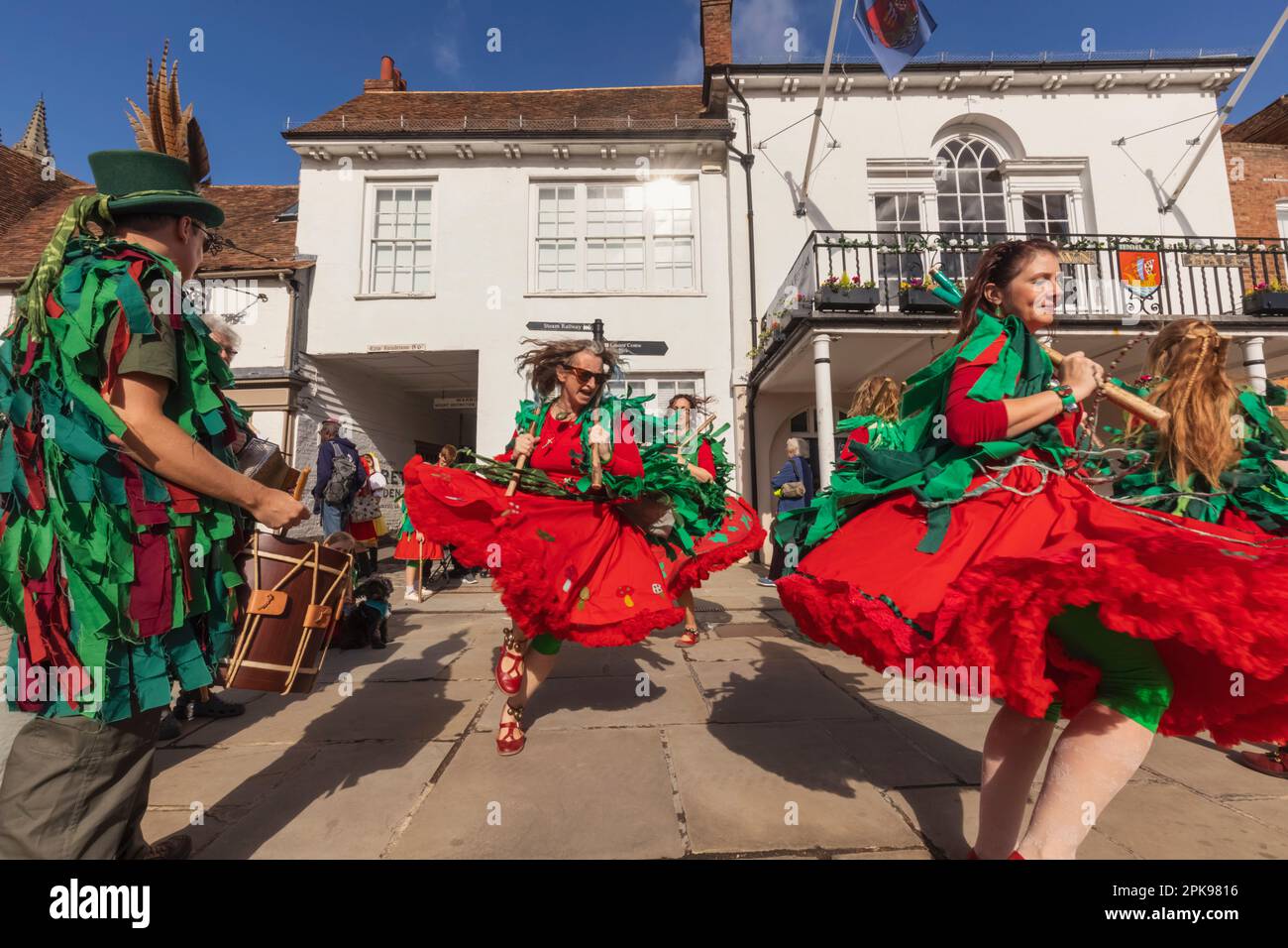 Inghilterra, Kent, Tenterden, Tenterden Annual Folk Festival, Morris ballerini Foto Stock