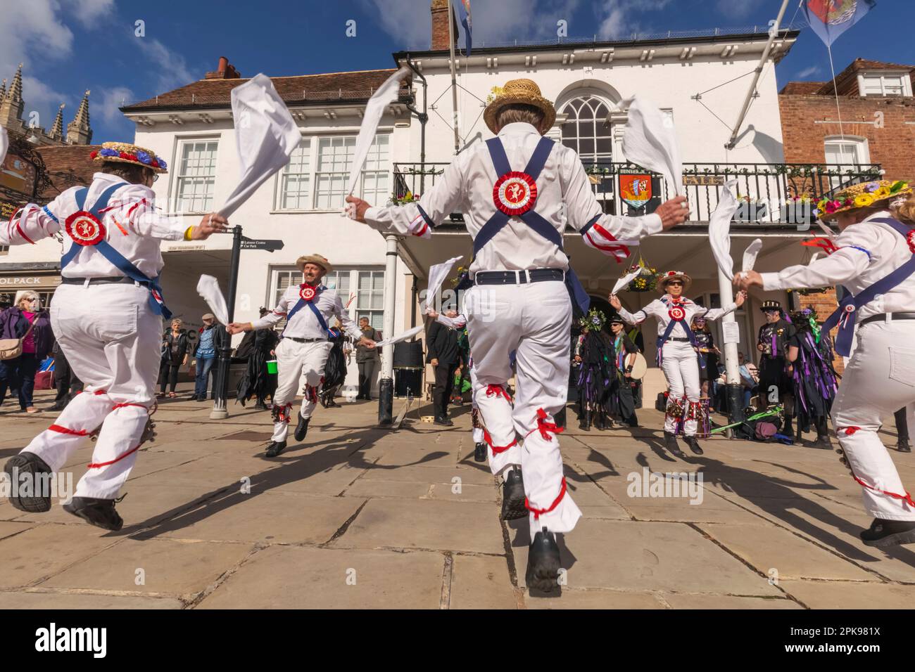 Inghilterra, Kent, Tenterden, Tenterden Annual Folk Festival, Morris ballerini Foto Stock