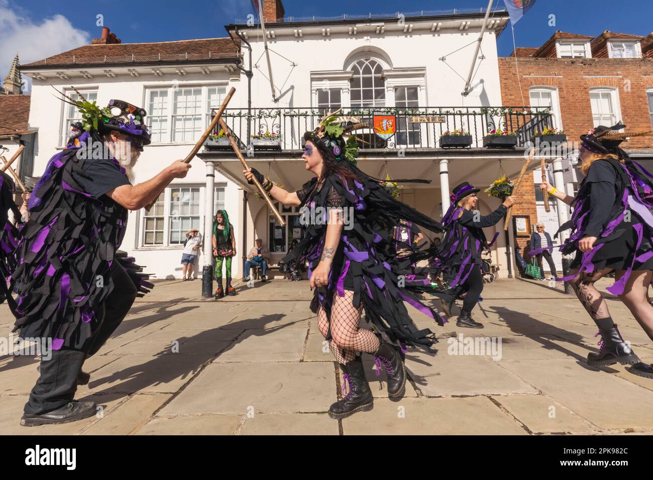 Inghilterra, Kent, Tenterden, Tenterden Annual Folk Festival, Morris ballerini Foto Stock