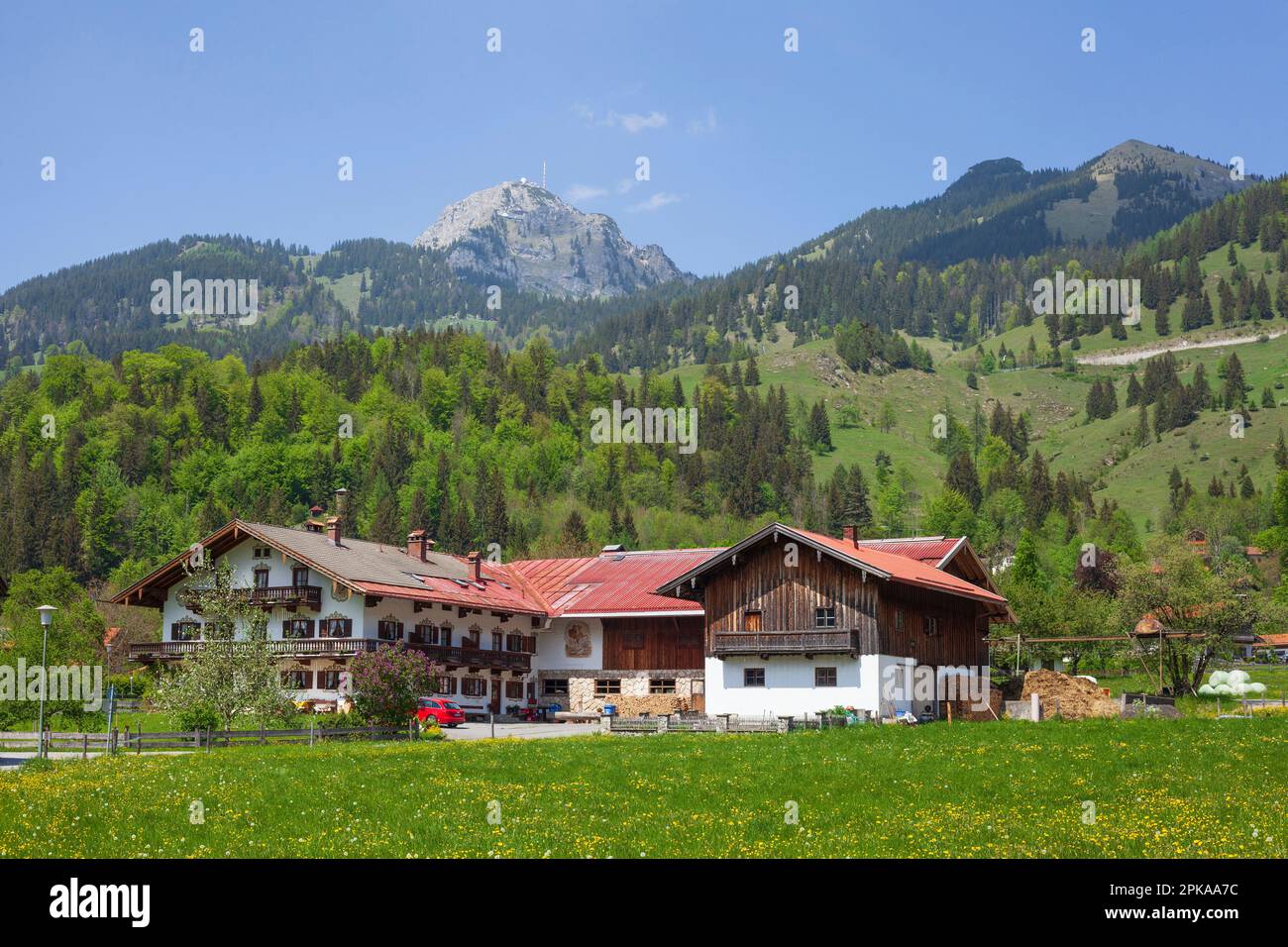 Casa residenziale, Bayrischzell, alta Baviera, Baviera, Germania, Europa Foto Stock