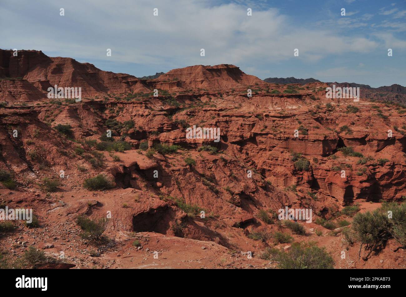 Parque y Reserva Nacional Sierra de las Quijadas, San Luis, Argentina Foto Stock