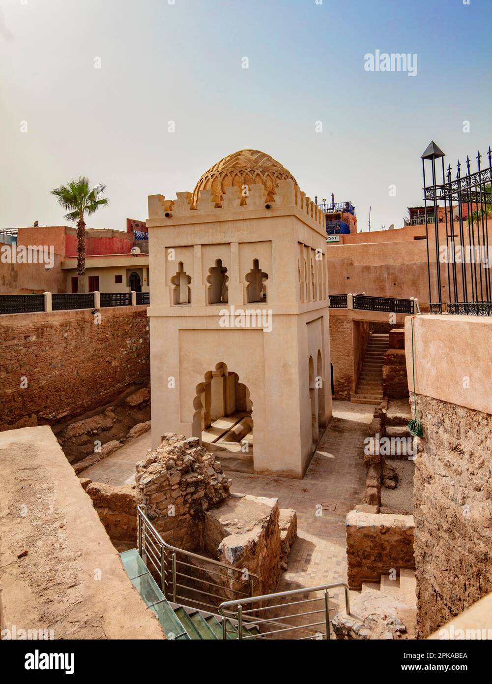 Marocco, Marrakech, Koubba el-Baadiyn, monumento, rovina Foto Stock