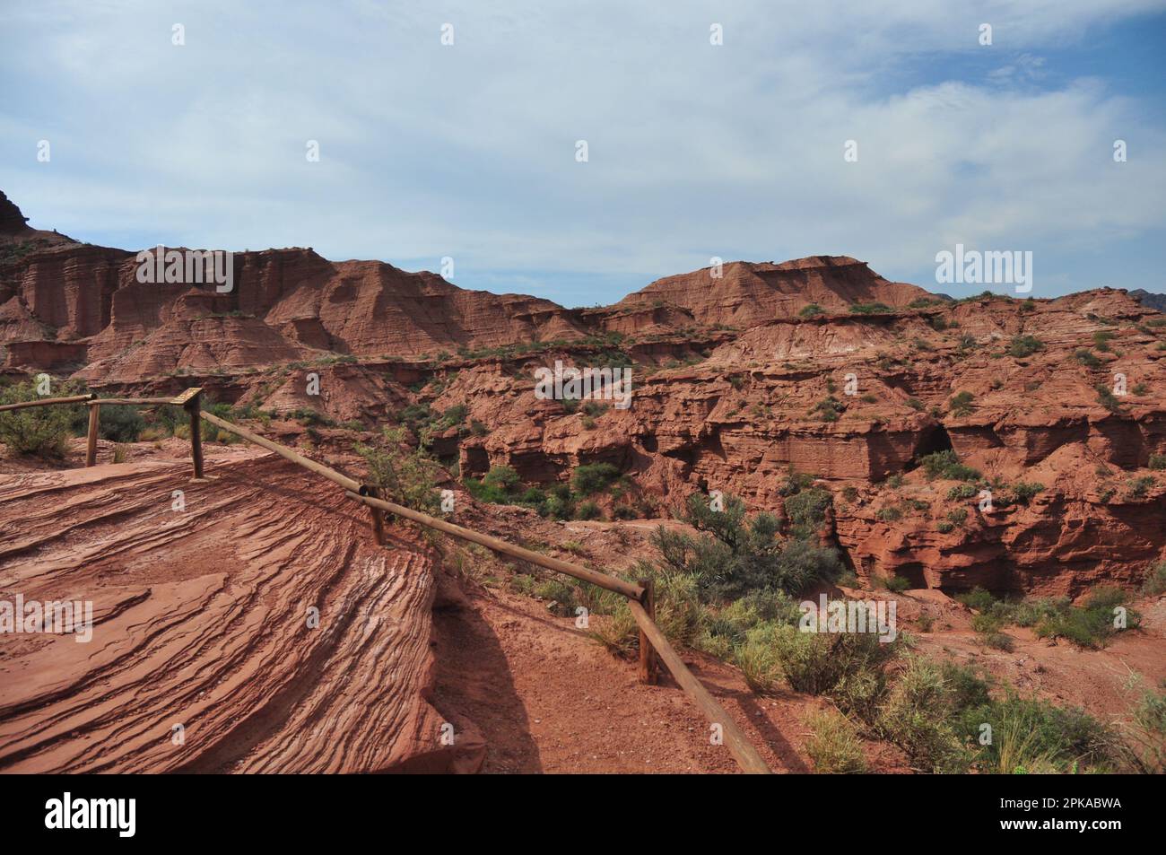 Parque y Reserva Nacional Sierra de las Quijadas, San Luis, Argentina Foto Stock