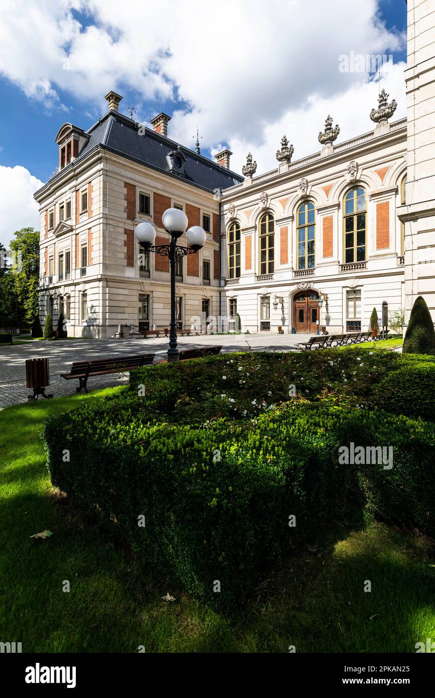 Europa, Polonia, Voivodato silesiano, Castello di Pszczyna Foto Stock