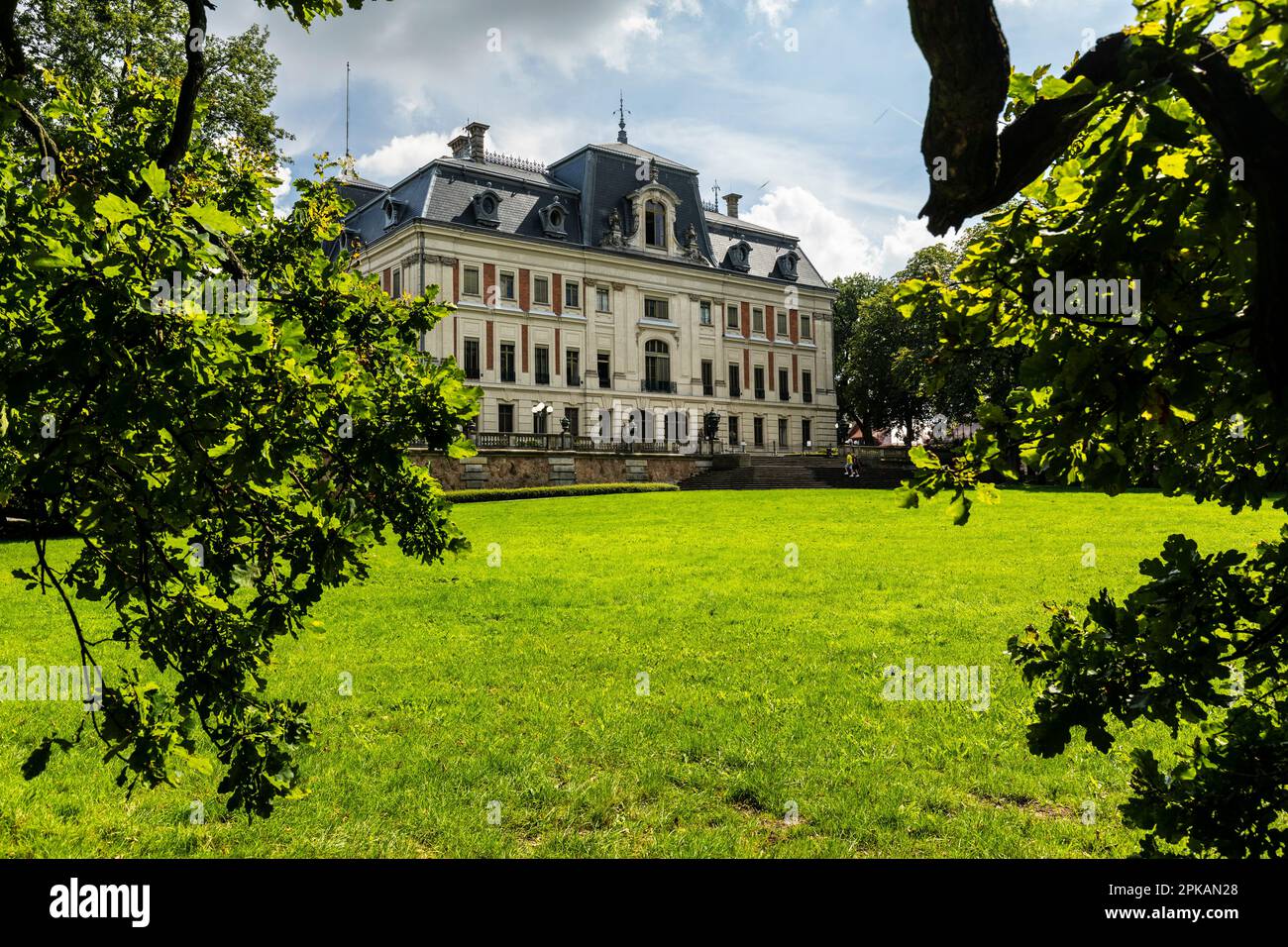 Europa, Polonia, Voivodato silesiano, Castello di Pszczyna Foto Stock