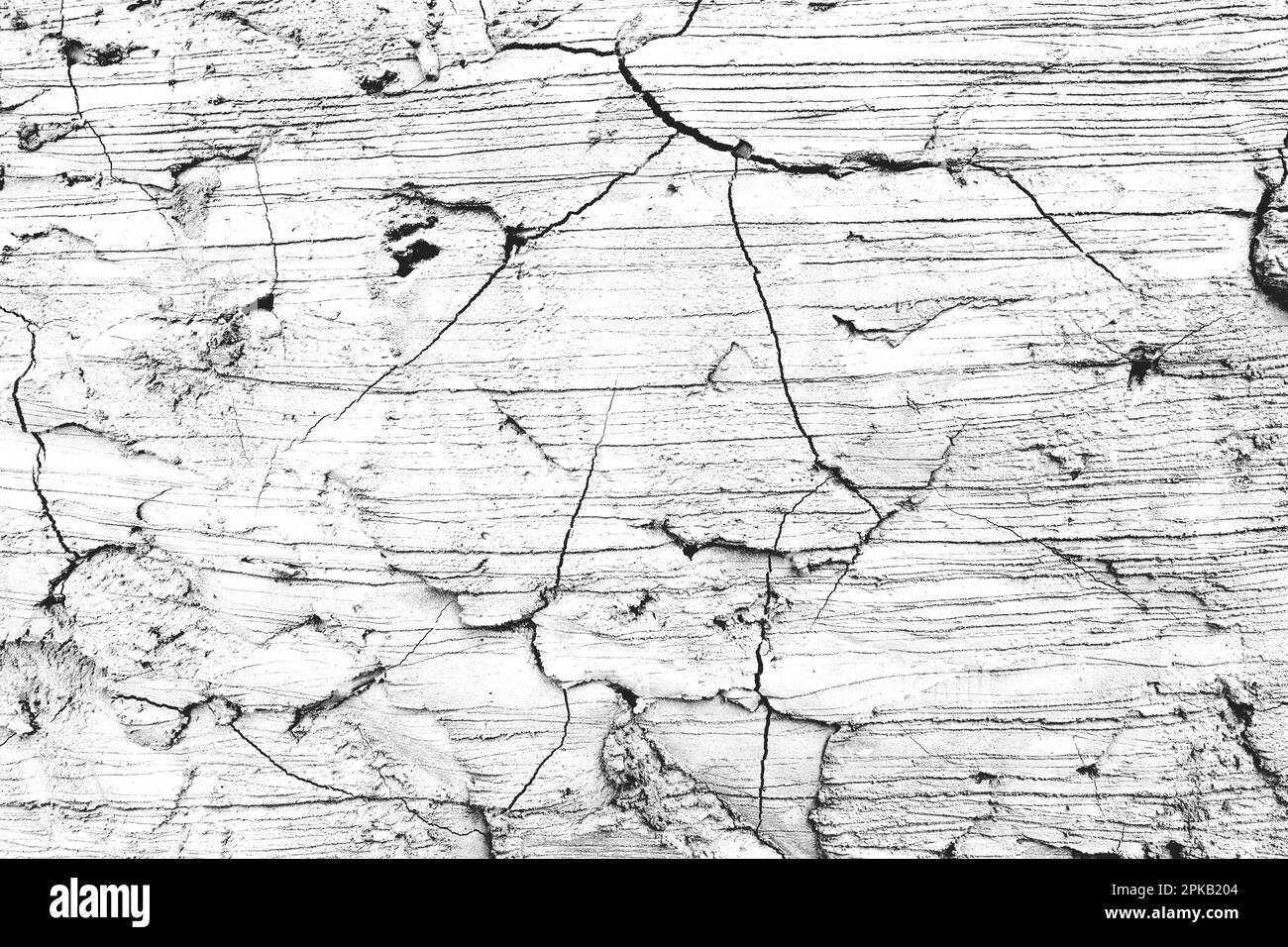 Vecchio muro di cemento di cemento rotto o pavimento. Concetto di sfondi e trame. Foto Stock