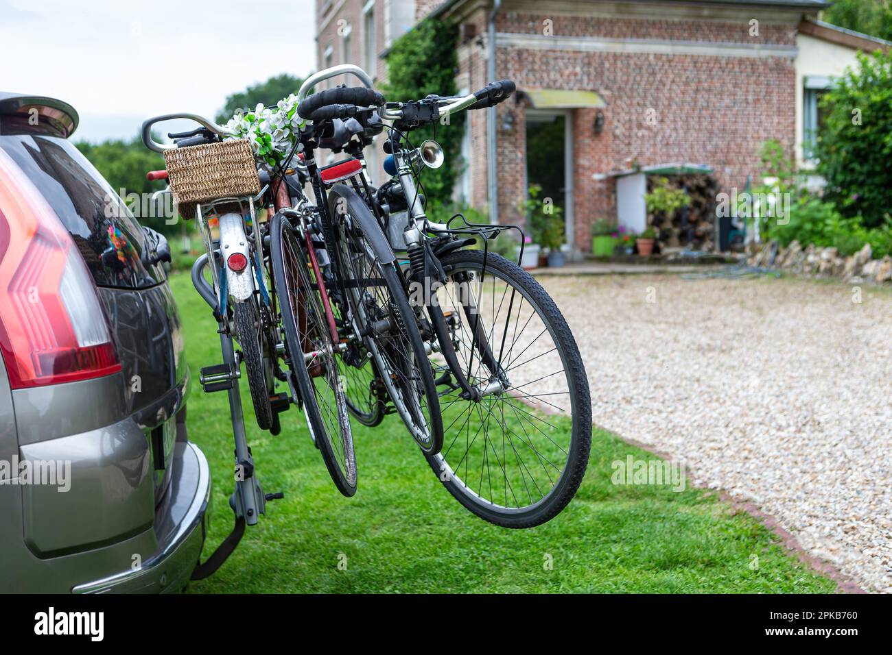Fine settimana o vacanza-partenza o arrivo in un luogo di relax. Foto Stock