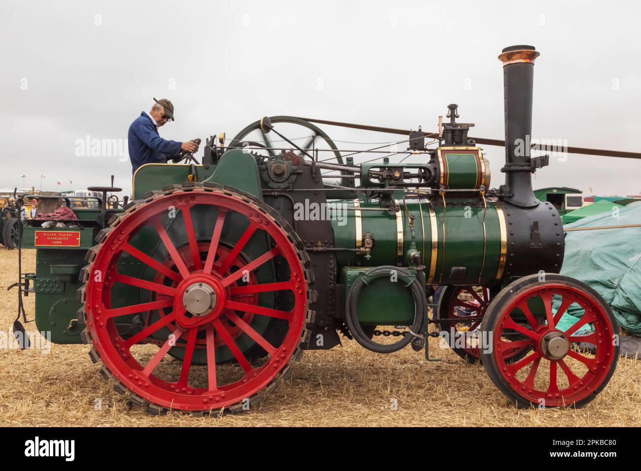 Inghilterra, Dorset, la fiera annuale del vapore del grande Dorset a Tarrant Hinton, vicino al Blandford Forum, Steam Engine Foto Stock