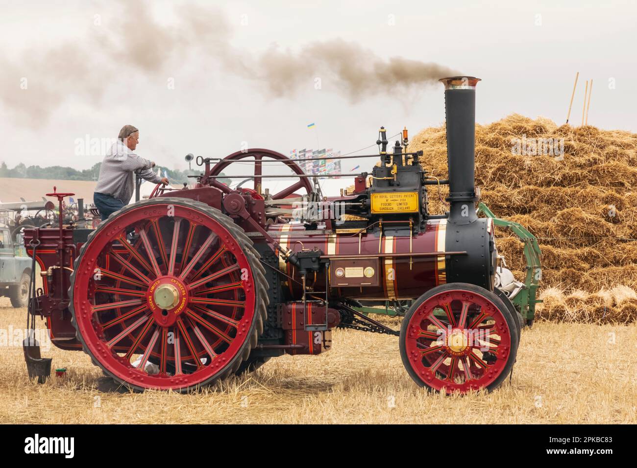 Inghilterra, Dorset, la fiera annuale del vapore del grande Dorset a Tarrant Hinton, vicino al Blandford Forum, Steam Engine Foto Stock