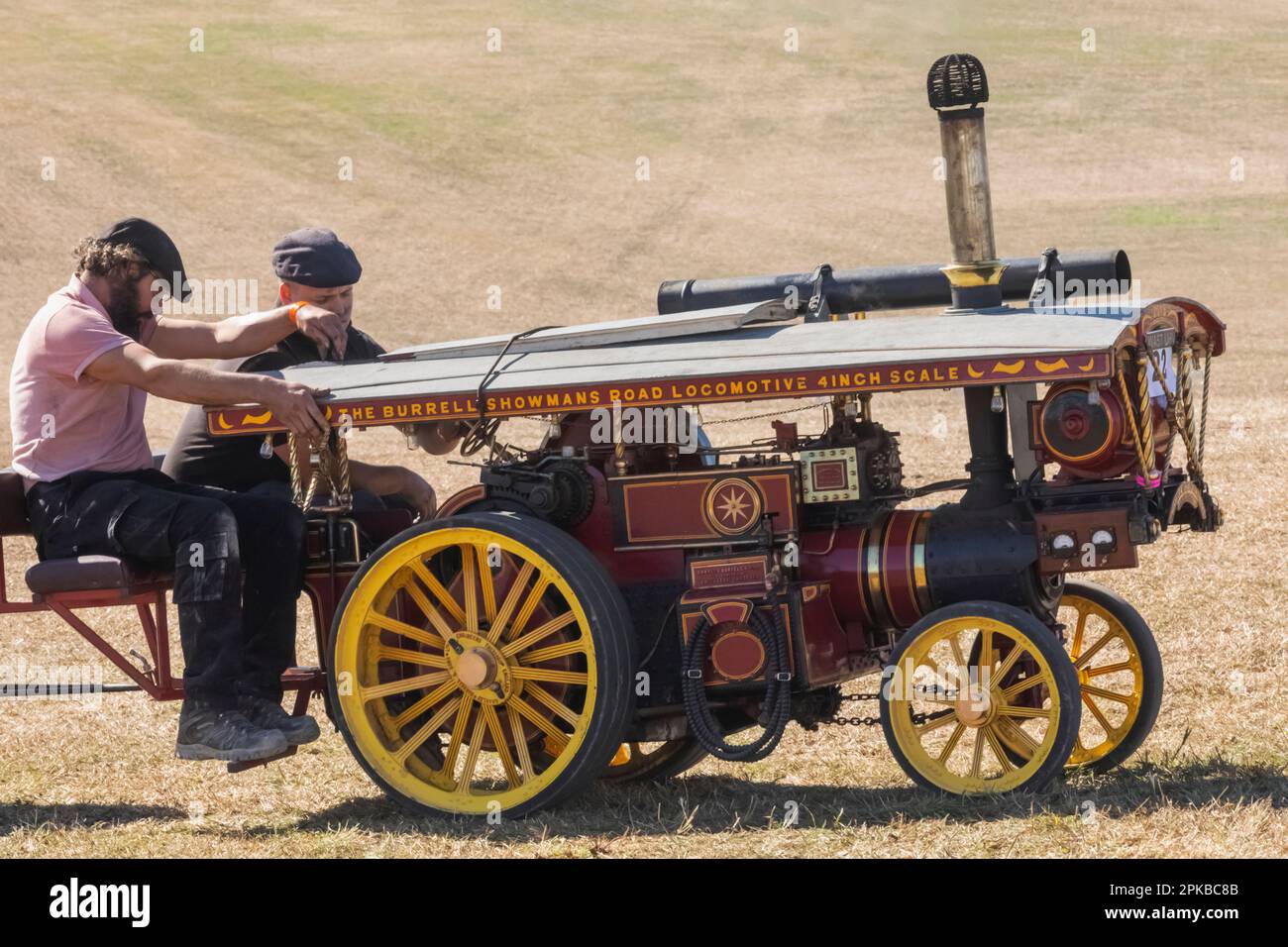 Inghilterra, Dorset, la fiera annuale del vapore del grande Dorset a Tarrant Hinton, vicino al Blandford Forum, Steam Engine Foto Stock