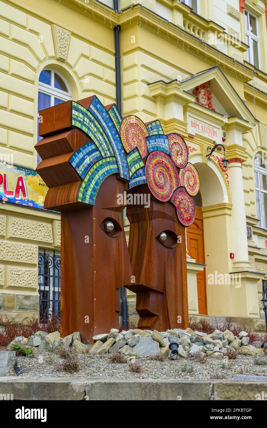 La Casa della Cultura Victoria Kubisz a Bielsko-Biała Foto Stock
