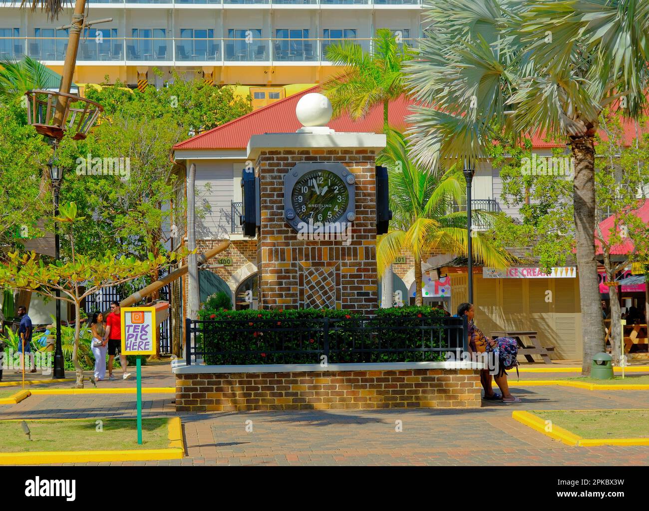 FALMOUTH, GIAMAICA - 21 dicembre 2022: Falmouth è stato uno dei porti più importanti e popolari in Giamaica dal 1769, situato tra Ocho Rios A. Foto Stock