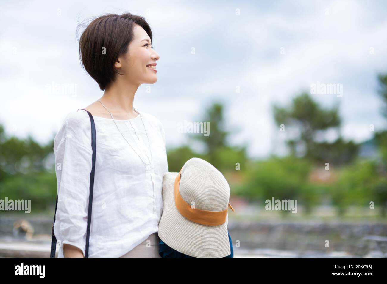 Donne che visitano Foto Stock