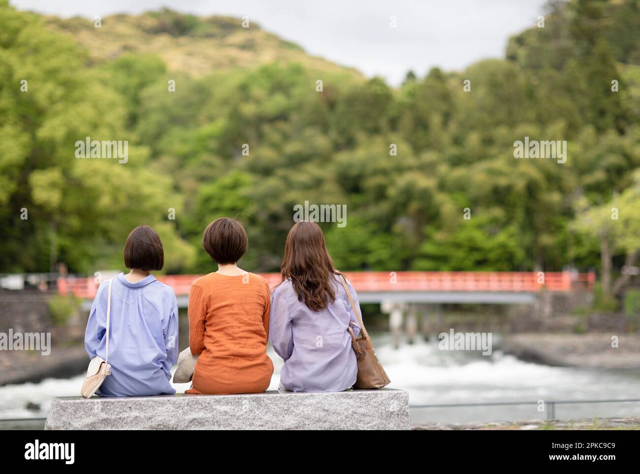 Donne che visitano Foto Stock
