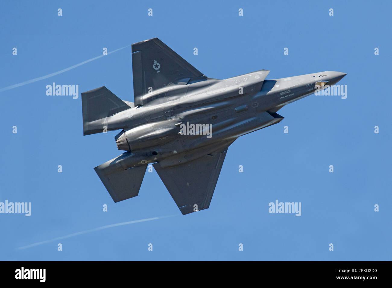 F-35A decollo da RAF Lakenheath in Suffolk Inghilterra, 4th aprile 2023 Foto Stock