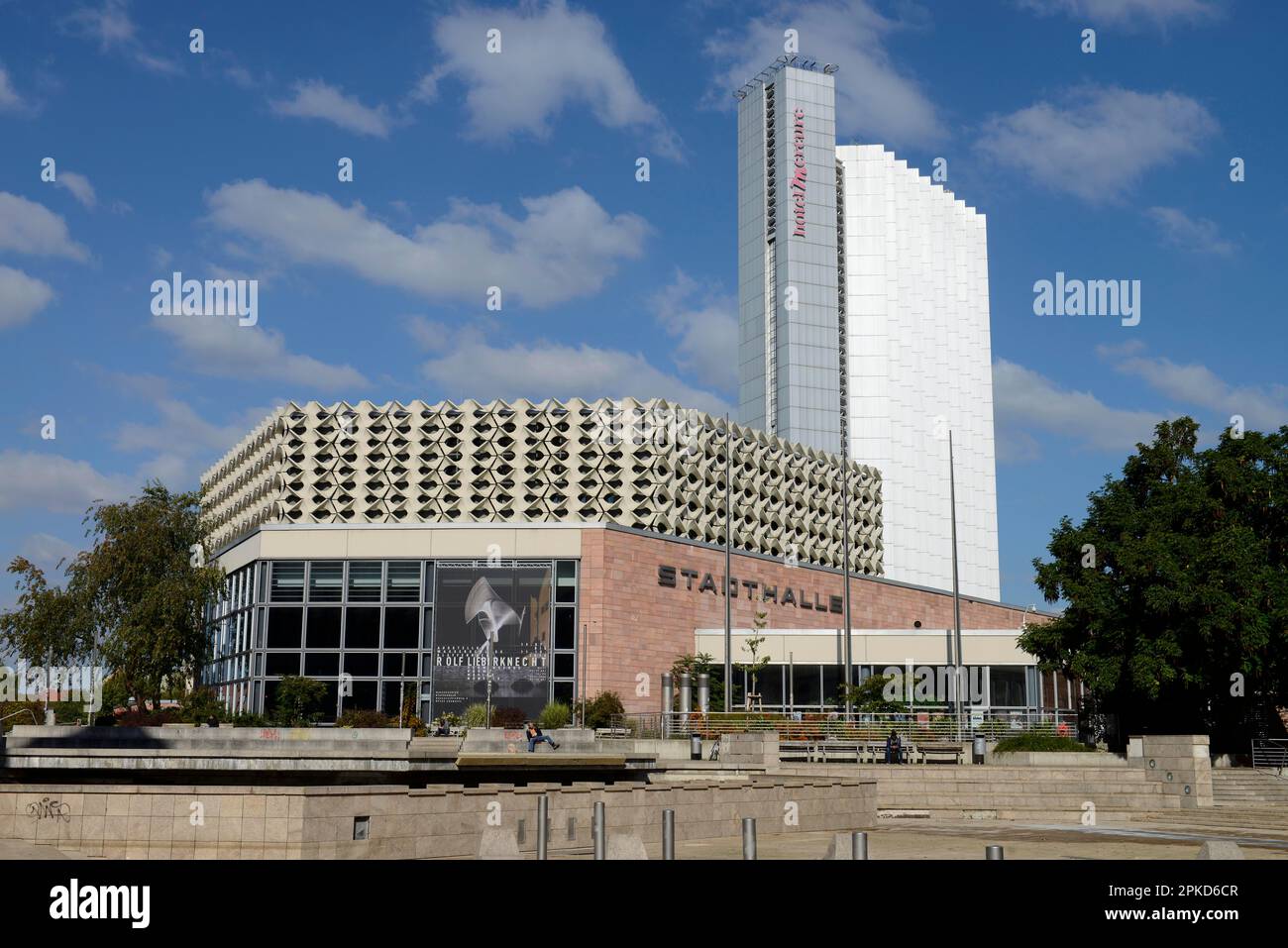 Sala civica, Theaterstrasse, Chemnitz, Sassonia, Germania Foto Stock