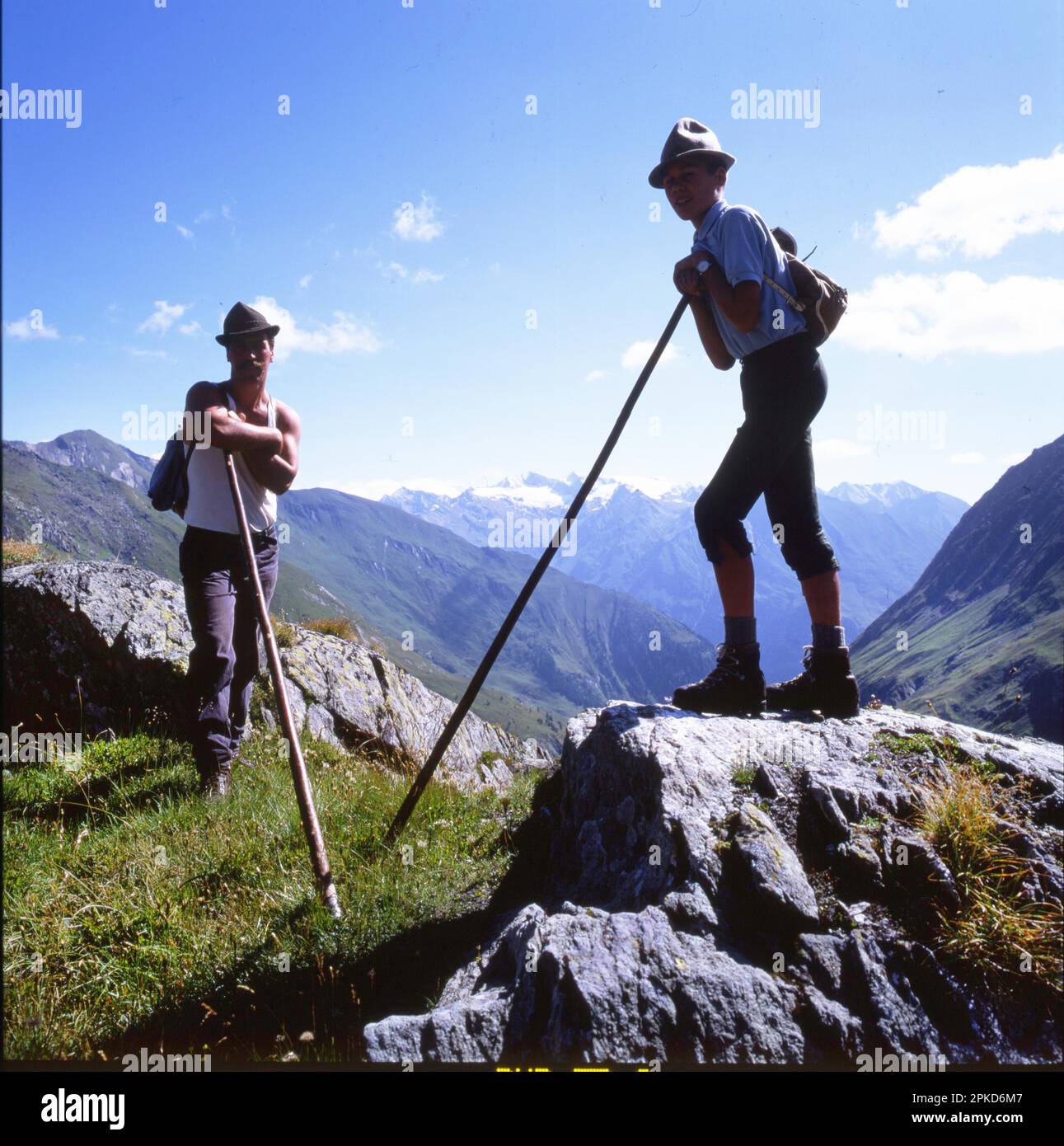 AUT, Austria: La versatilità delle montagne alpine ispira non solo gli abitanti dalla campagna pianeggiante, qui le montagne negli anni 1965 Foto Stock