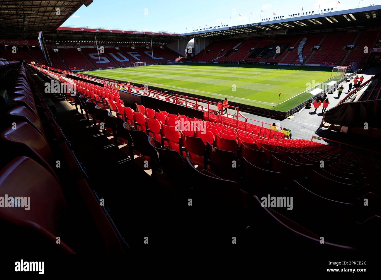 Sheffield, Regno Unito. 07th Apr, 2023. Una visione generale di Bramall Lane davanti alla partita del Campionato Sky Bet Sheffield United vs Wigan Athletic a Bramall Lane, Sheffield, Regno Unito, 7th aprile 2023 (Foto di Conor Molloy/News Images) a Sheffield, Regno Unito il 4/7/2023. (Foto di Conor Molloy/News Images/Sipa USA) Credit: Sipa USA/Alamy Live News Foto Stock