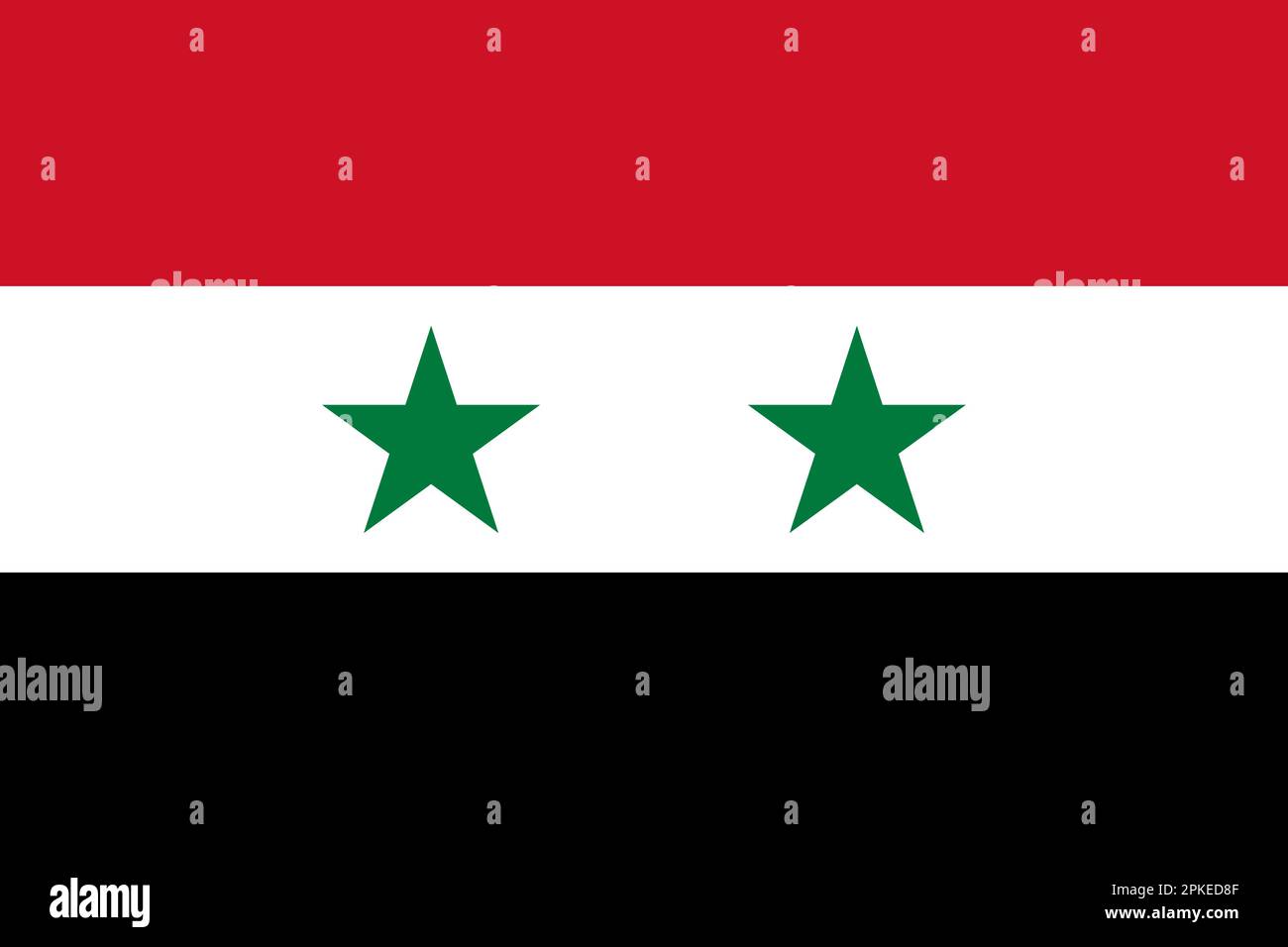Sfondo ufficiale della bandiera siriana Illustrazione Vettoriale