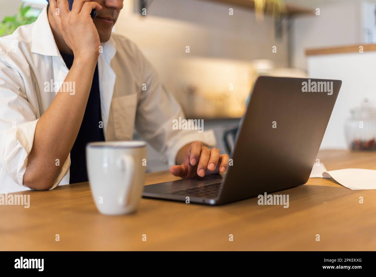 Telelavoro Foto Stock