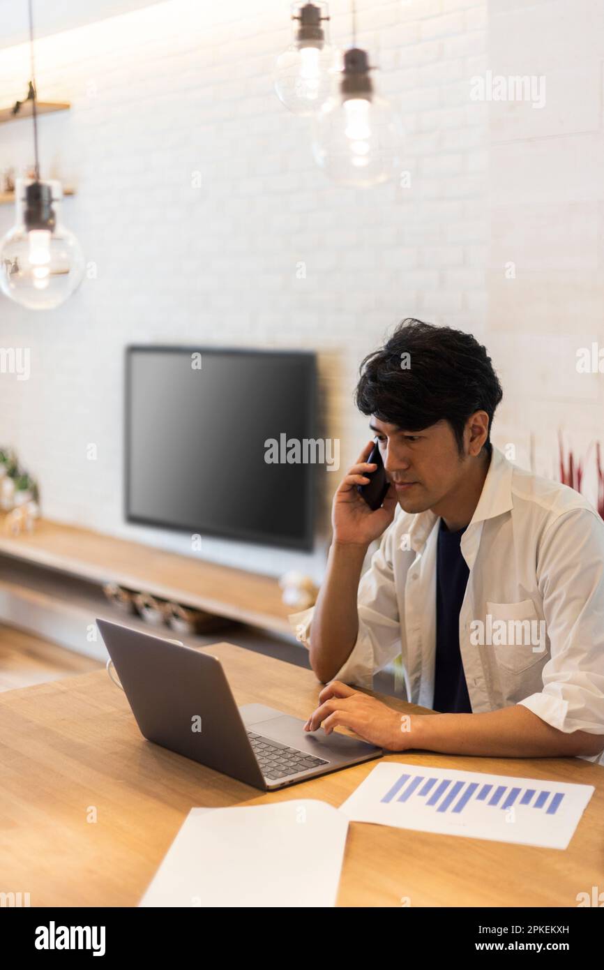 Telelavoro Foto Stock