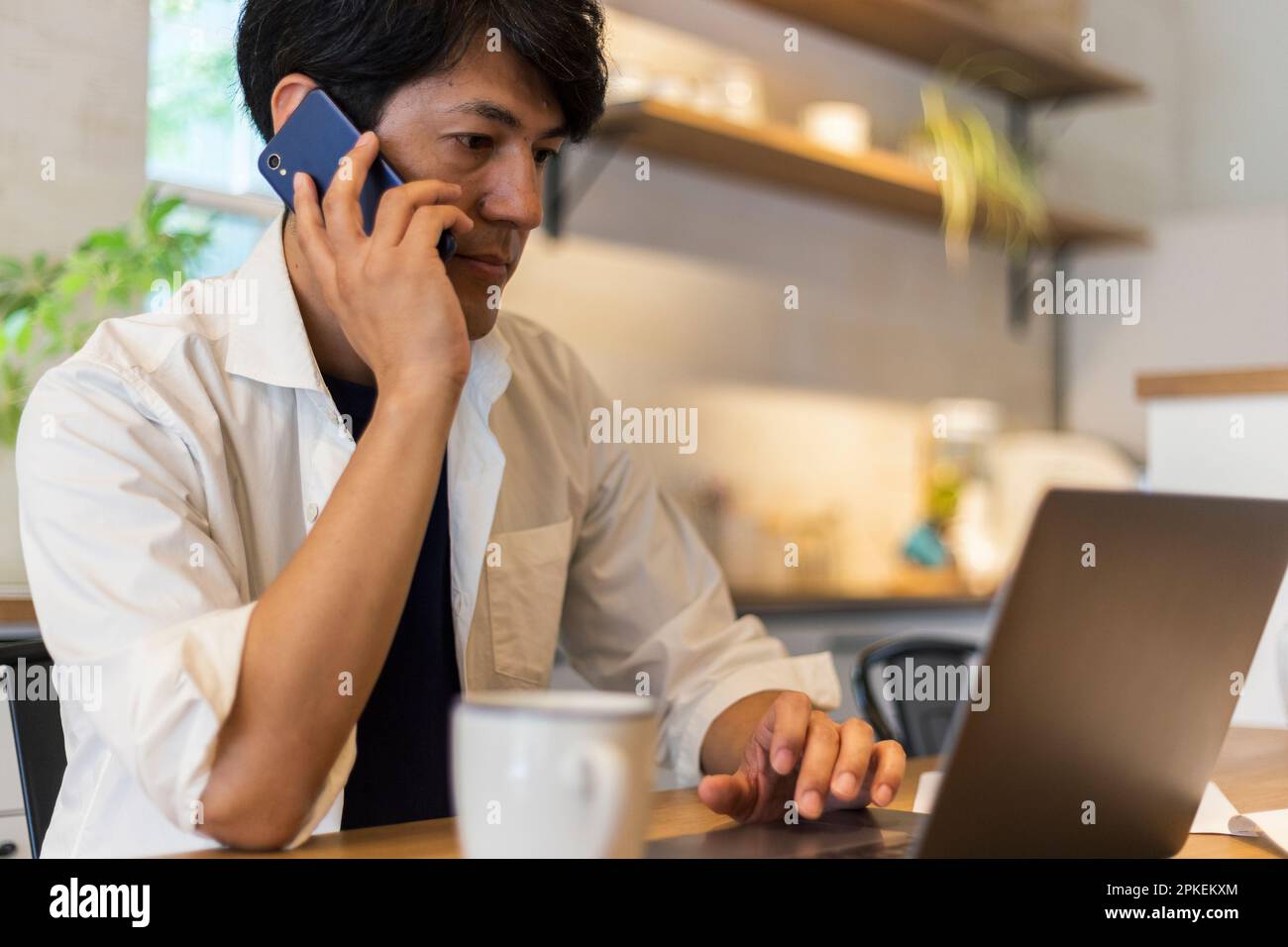 Telelavoro Foto Stock