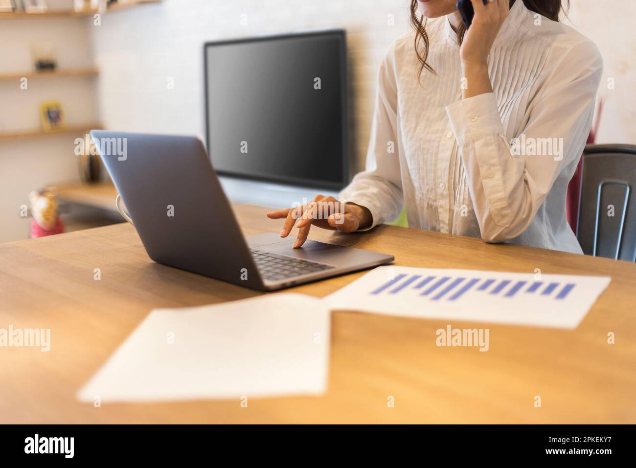 Telelavoro Foto Stock
