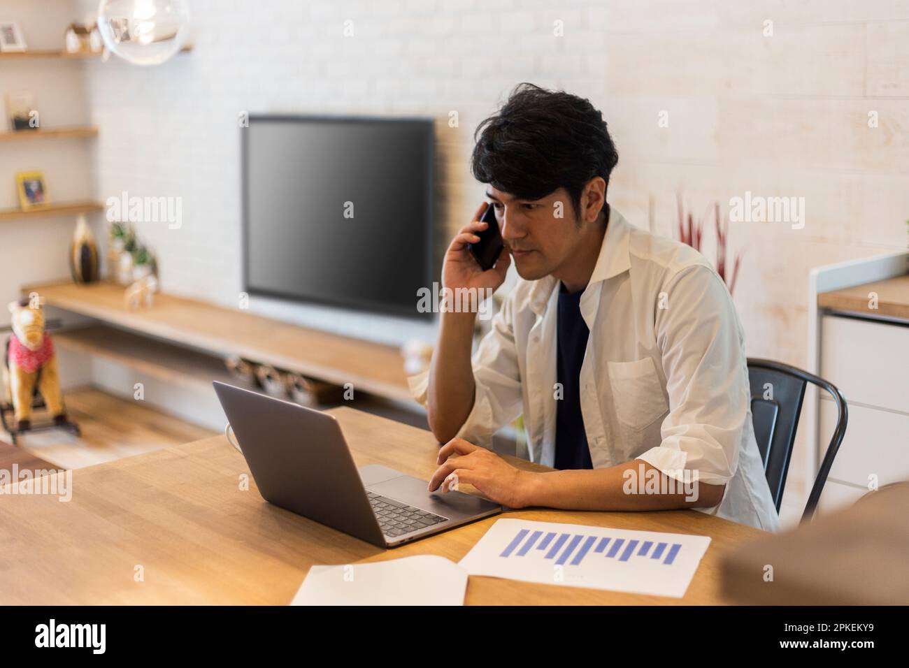 Telelavoro Foto Stock