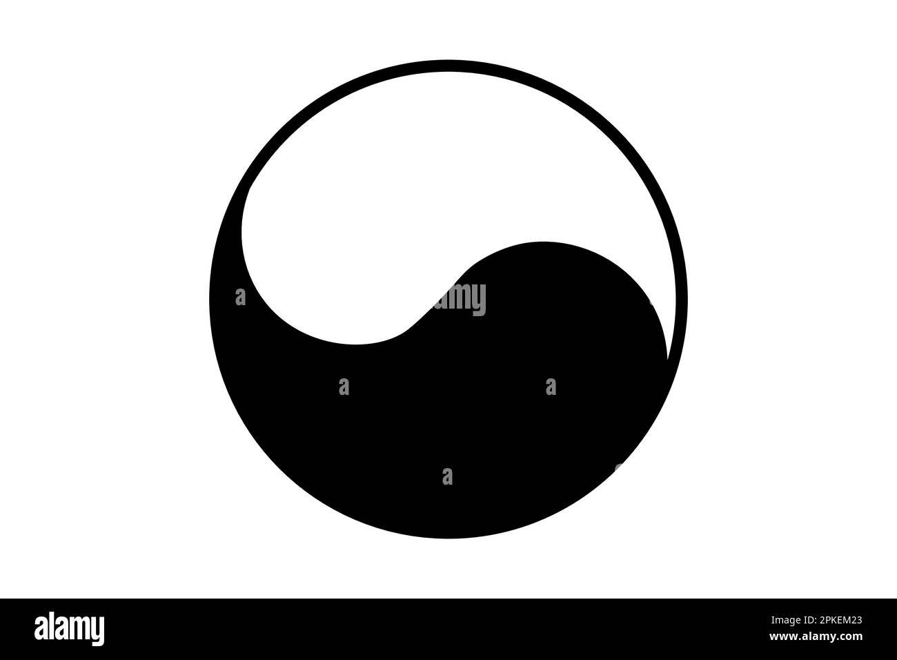 yin-yang icona design semplice Illustrazione Vettoriale